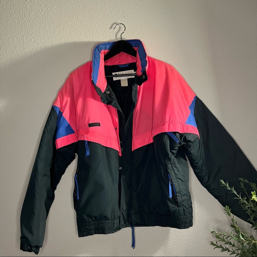 Columbia mens vintage 90s radial sleeve ski jacket